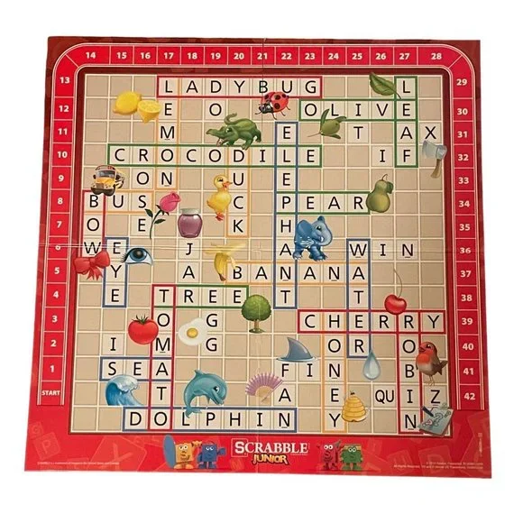 Scrabble Junior Game 2014 Hasbro COMPLETE - Picture 6 of 10